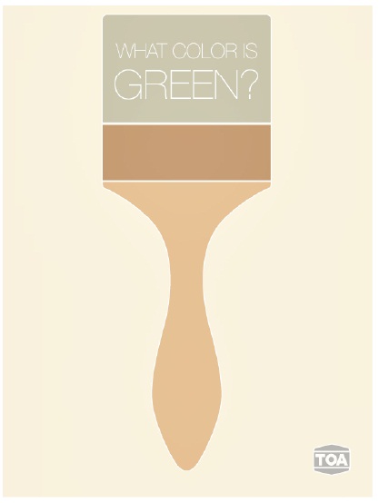 What color is GREEN? แคตตาล็อกสีจาก TOA